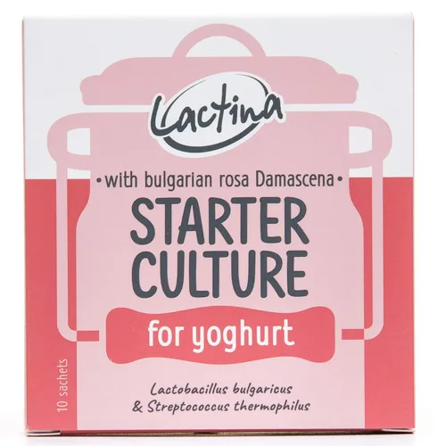 Iniciador de yogur búlgaro Cultura de yogur probiótico natural Iniciador de cultivo de yogur casero 10 litros Lactobacillus bulgaricus (rosa)