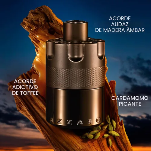 Miniatura 2 de Azzaro The Most Wanted Eau de Parfum Intense - Colonia para hombres amaderada y seductora - Fragancia Fougère, ambar y picante para noche de cita