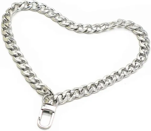 Miniatura 6 de WEICHUAN Cadena plana de hierro DIY de 8" - Correa de muñeca Cadena de muñeca Correas de bolso Cadenas de bolso Accesorios (Bronce)