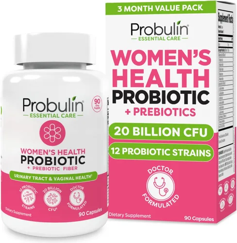 Miniatura 7 de Probulin Suplemento de Salud de Mujeres con Probióticos + Prebióticos para la Salud Vaginal, Intestinal e Inmune - 20 mil millones de UFC - 12 cepas