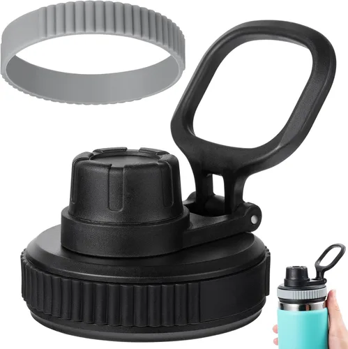 Miniatura 7 de Lid for Hydro Flask Wide Mouth, 2-in-1 Straw Lid and Spout Lid for Hydro Flask 12 16 20 32 40 OZ Wide Mouth Water Bottle, Chug Cap Replacement