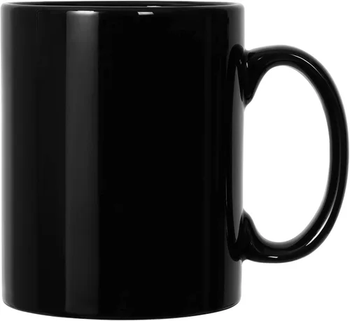 harebe Taza de Café Extra Grande de 22 OZ, Taza de Té Gigante de Cerámica Lisa Boss, Gran Capacidad y Asa para Papá Hombres, Negro