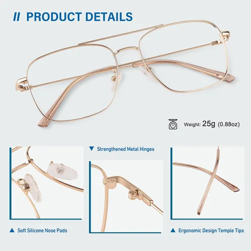 Miniatura 3 de GQUEEN Gafas transparentes falsas sin receta Gafas Marco rectangular, 201512