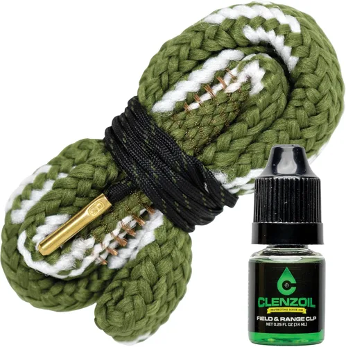 Miniatura 9 de CLENZOIL Field & Range Cobra Bore Cleaner Gun Barrel Cleaning Tool Brass Brush Embedded in Cotton Bore Rope