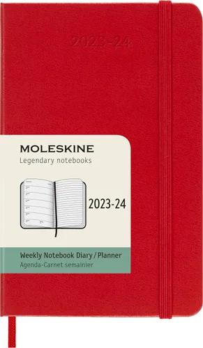 Miniatura 11 de Moleskine Agenda semanal 2023-2024, 18M, grande, negro, tapa dura (5 x 8.25)