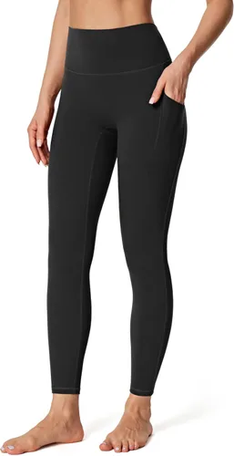 IUGA Pantalones deportivos para yoga y entrenamiento para mujer, de talle alto, con control de abdomen, bolsillos, tela elástica en 4direcciones