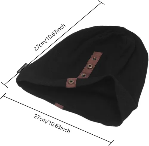Miniatura 2 de Gorro de punto holgado para invierno, cálido y suave, para clima frío