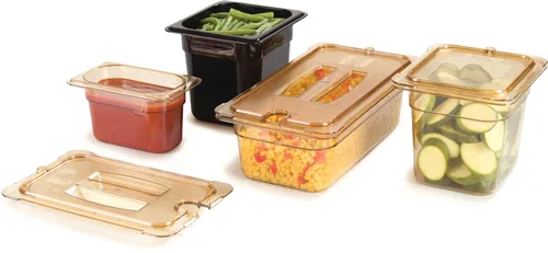 Miniatura 9 de Carlisle FoodService Products 10400B13 bandeja para alimentos de tamaño completo de alto calor, 7.6 cuartos de galón de capacidad, 20.0 in x 12.8 in