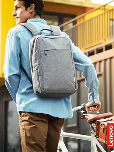 Miniatura 7 de Lenovo Mochila casual para laptop B210 de 15.6 pulgadas, compartimento acolchado para laptop y tableta, tela duradera y repelente al agua, ligera