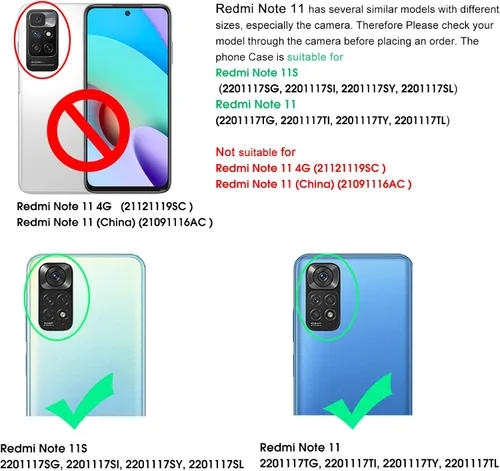 Miniatura 2 de Funda para Xiaomi Redmi Note 11 Note 11S Funda con protector de pantalla Vidrio templado Ligero Absorción de golpes Resistente TPU Cubierta
