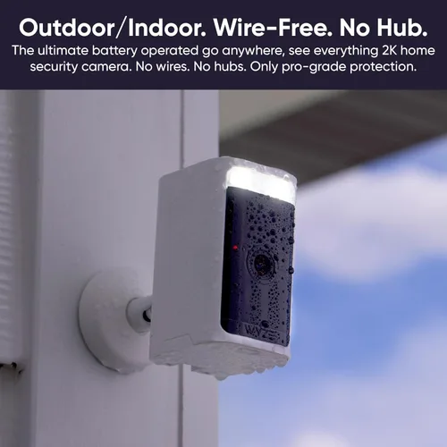 Miniatura 3 de WYZE cámara de seguridad inalámbrica para exteriores/interiores con batería, visión nocturna a color HDR de 2.5K, detección de movimiento, foco