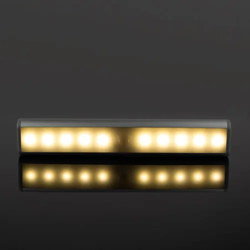 Miniatura 8 de [Versión mejorada] 10 luces LED de armario recargables por USB con sensor de movimiento, 3 modos de luz (G, encendido y apagado), carcasa de Luz