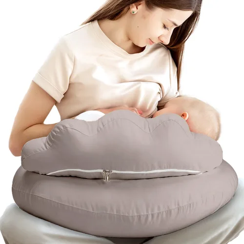 Miniatura 15 de Almohada de lactancia PILLANI para lactancia materna, almohadas de lactancia para el apoyo de la mamá y la comodidad del bebé, cubierta de algodón