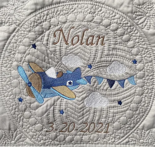 Miniatura 9 de Manta de Bebé Personalizada Colcha de Bebé Mantas con Monograma para Niños y Niñas Regalos de Bebé Bordados Placa