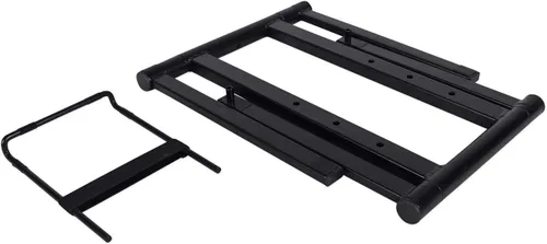 Miniatura 5 de Rockville RLS2400 - Soporte plegable ligero para portátil DJ con estante adicional y bolsa de viaje, construcción de acero, portátil para DJs