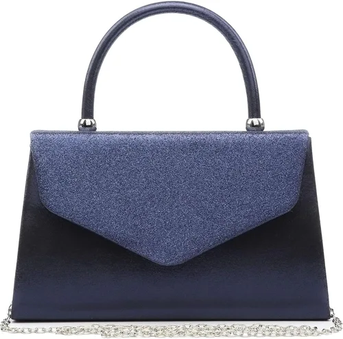 Miniatura 90 de Dasein Bolso de noche para mujer, embragues de fiesta, bolsos de boda, cóctel, baile de graduación, bolsos con purpurina esmerilada