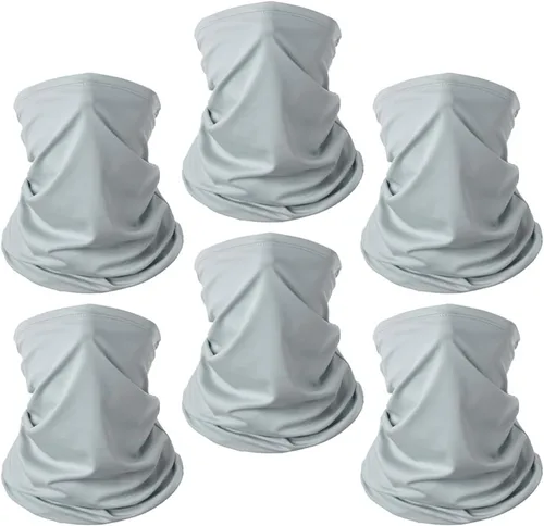 Miniatura 6 de Paquete de 6 mascarillas faciales transpirables, protección UV de verano, polaina de cuello refrescante, ropa facial Negro