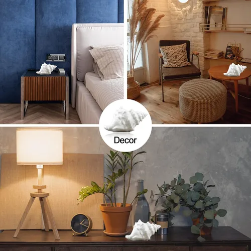 Miniatura 3 de Luz Nocturna de Concha - Luz Nocturna LED Alimentada por Batería para Habitación de Niños, Temporizador de Apagado Automático, Decoración Náutica