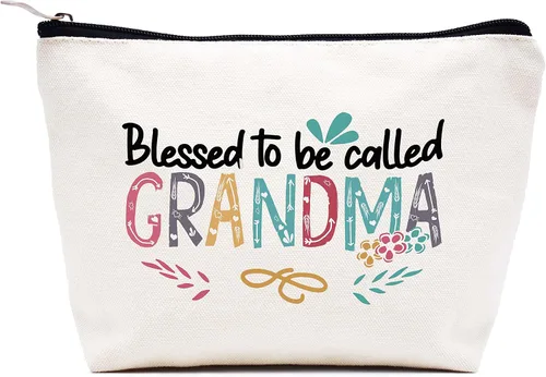 Miniatura 10 de LIBIHUA Obtener regalo de boda - Bolsa de maquillaje bolsa de cosméticos bolsa de viaje, Beige, 10-En Mi Madre del Pájaro