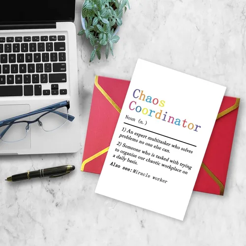 Miniatura 4 de Ziwenhu Divertida tarjeta del día del jefe para hombres y mujeres, tarjeta del día del jefe de humor para jefe, tarjeta de definición