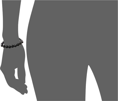 Miniatura 2 de Black Onyx/Agate Stone Beaded Bracelet