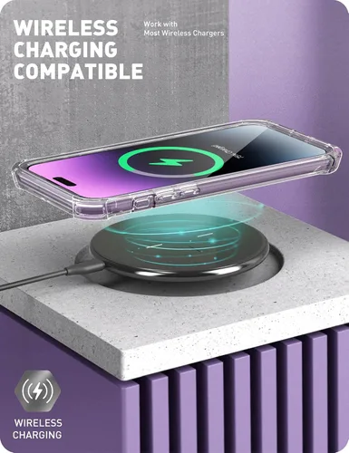Miniatura 7 de i-Blason Ares - Funda para iPhone 14 Pro Max de 6.7 pulgadas (2022), funda transparente resistente de cuerpo completo con protector de pantalla