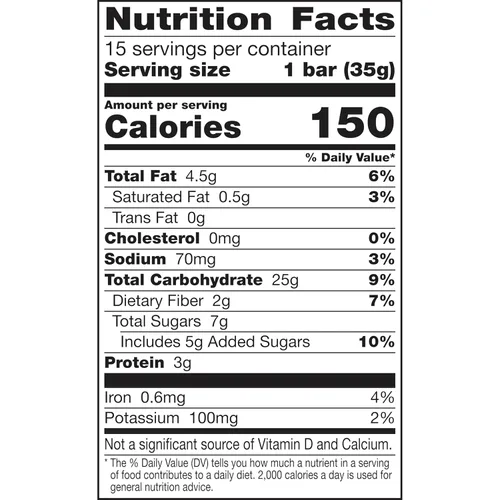 Miniatura 34 de Nature Valley Barras de granola masticables de frutas y nueces, nueces de chocolate negro, 6 barras, 7.4 onzas