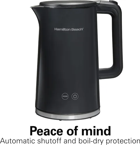 Miniatura 5 de Hamilton Beach Hervidor de té eléctrico con control de temperatura digital, caldera de agua caliente y calentador de 1.7 L, 5 modos preestablecidos