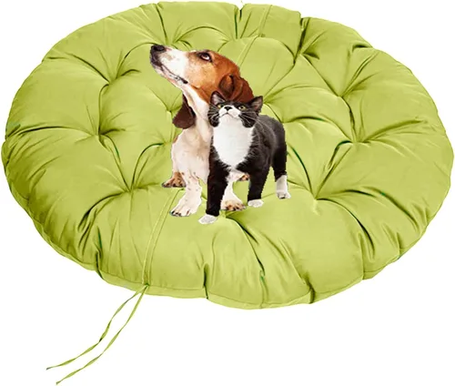 Cojín redondo grueso para silla Papasan de 15.7 x 15.7 in, cojín de suelo extraíble para exteriores, cojín para silla Papasan al aire libre, cojín
