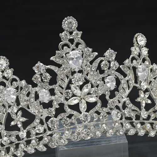 Miniatura 6 de LOVFOIVER Crown and Tiara for Women, Princess Crowns for Girls Crystal Queen Tiaras, Rhinestone Wedding Headband for Bridal