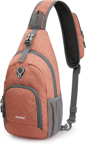 Miniatura 8 de G4Free Bolso bandolera RFID, mochila cruzada para el pecho, bolso de hombro para senderismo al aire libre Verde