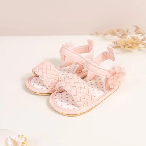 Miniatura 194 de Meckior Sandalias de verano con punta abierta y suave de piel sintética para bebés y niñas pequeñas