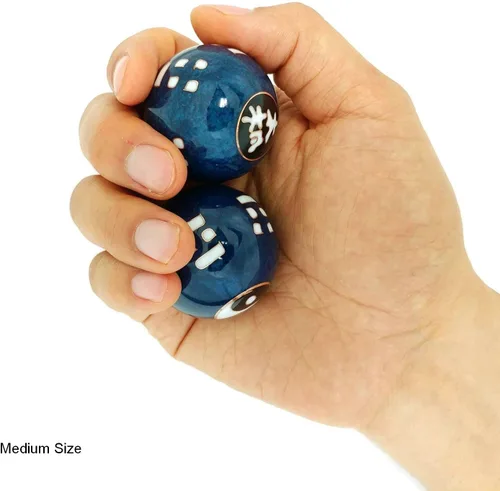 Miniatura 3 de Top Chi Chiming Tai Chi Baoding - Bolas con soporte de bambú (medianas, 1.6 pulgadas)