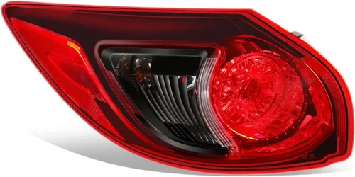 Auto Dynasty Luces traseras exteriores traseras lámparas de freno compatibles con Mazda CX-5 2013-2016, lado izquierdo del conductor, carcasa