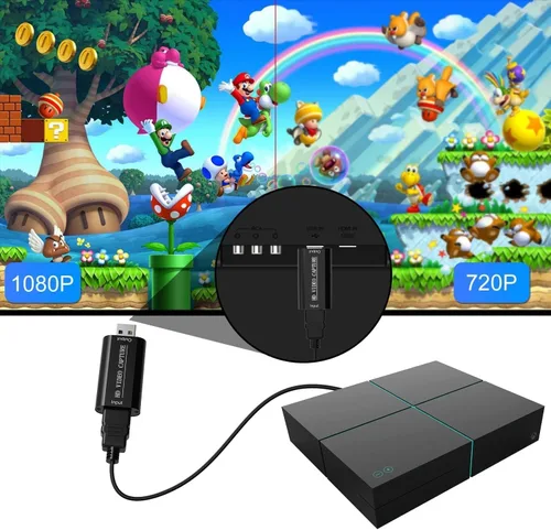 Miniatura 6 de VIXLW Tarjeta de Captura de Video HDMI 4K, Tarjeta de Enlace de Cámara, Adaptador de Audio de Juego HDMI a USB 2.0, Dispositivo de Captura
