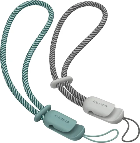 Miniatura 20 de SURPHY Paquete de 2 cordones de teléfono para funda de teléfono celular, correa de muñeca para teléfono para funda, correa de teléfono celular