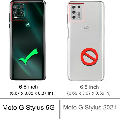 Miniatura 2 de Osophter Funda para Moto G Stylus 5G con 2 protectores de pantalla transparente y esquinas reforzadas, TPU para Motorola Moto G Stylus 5G
