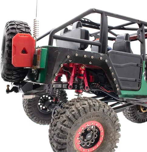 Miniatura 5 de KYX Racing aleación tubo de escape actualizaciones piezas accesorios para 1/10 RC Crawler Car Axial SCX10 II