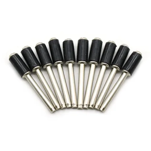 Miniatura 4 de TMAX 10 piezas de 1/2 pulgadas de goma para tambor de arena, vástago de 1/8 pulgadas para herramientas rotativas Dremel