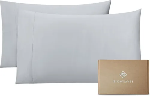 Miniatura 23 de Bioweaves - Fundas de almohada 100% algodón orgánico de 300 hilos, tejido de satén suave, certificado por la Norma Mundial de Textiles Orgánicos