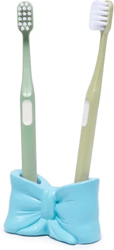 Miniatura 6 de Hodao Bowtie - Soporte para cepillos de dientes y bolígrafos para niños, bonito soporte de almacenamiento multifuncional de resina, organizador
