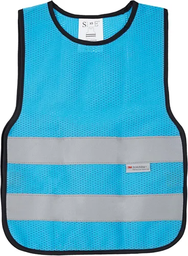 Miniatura 47 de Chaleco de seguridad SIFE para niños de 3 a 12 años, con tecnología compatible 3M, 6 colores - malla y punto Púrpura