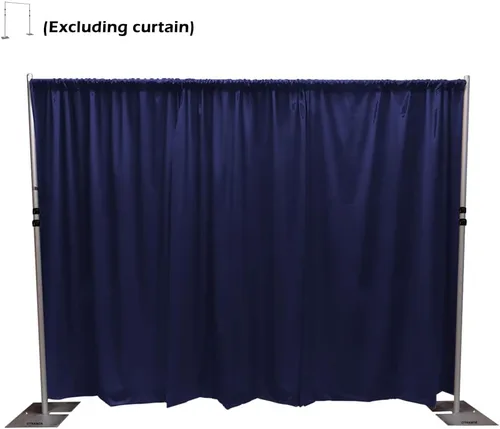Miniatura 3 de Soportes Verticales Ajustables de Tubería y Cortina, Barras Transversales, Bases y Colgadores - Sistemas de Cortina para Fondos, Ferias Comerciales