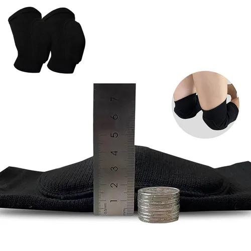 Miniatura 3 de YYaaloa Rodilleras suaves para mujer, rodilleras de lucha libre, voleibol, baile, fútbol, yoga, baloncesto y patinaje, soporte elástico flexible