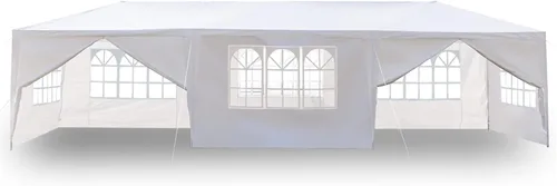 Miniatura 10 de Tienda de campaña instantánea de 10 x 10 pies para fiestas, carpa para exteriores, refugio impermeable y portátil con tela de polietileno, tubos