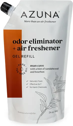 Miniatura 10 de Bolsa de repuesto de gel eliminador de olores totalmente natural Azuna Purificador de aire con aceite de árbol de té A base de plantas