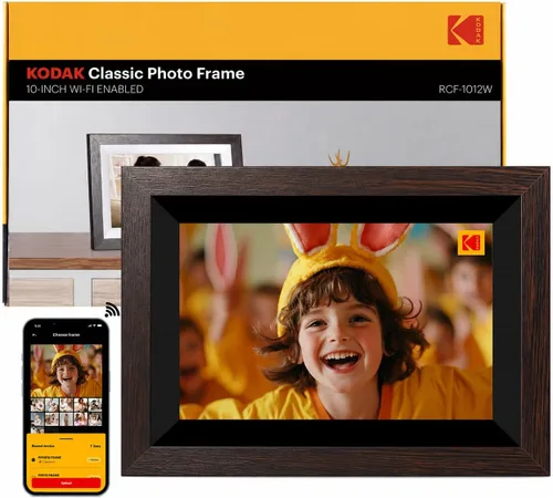 KODAK Marco de fotos digital WiFi de 10.1 pulgadas con almacenamiento de 32 GB, marco de fotos digital inteligente electrónico, pantalla táctil IPS