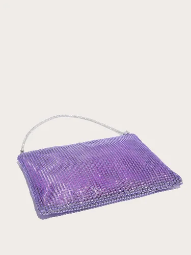 Miniatura 3 de Verdusa Bolso de noche con diamantes de imitación brillantes para mujer