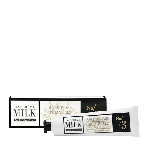 Archipelago Botanicals Crema de manos de leche de avena, loción de manos rica y ligeramente perfumada para piel seca, cutículas y puntos ásperos,