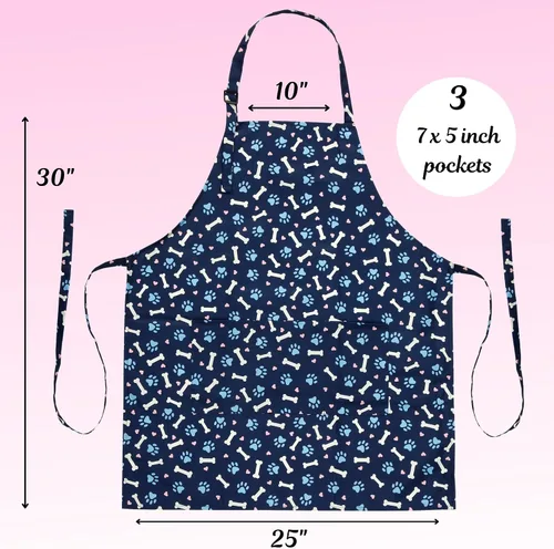 Miniatura 4 de Plum Hill Delantal Impermeable para Aseo de Perros, Vestimenta para Peluquero, Batas para Lavado de Mascotas